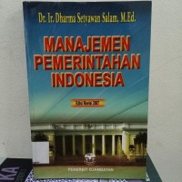 Image of MANAJEMEN PEMERINTAHAN INDONESIA